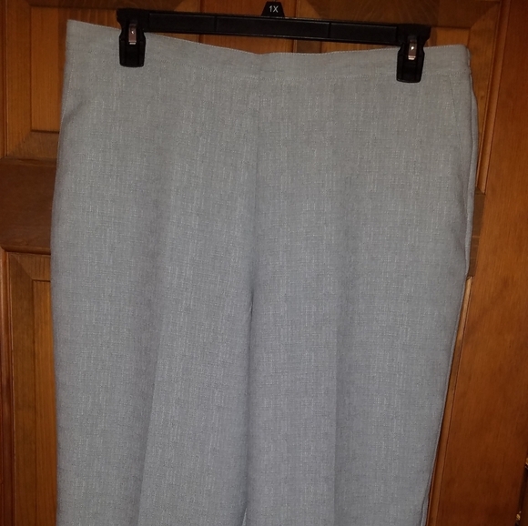 Alfred Dunner Pants - Alred Dunner 18 Proportioned Medium Grey Pockets